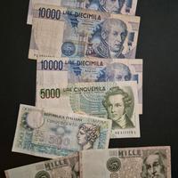 Lotto banconote italiane 