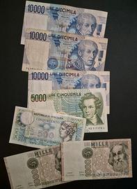 Lotto banconote italiane 