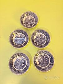 Piatti ironstone inglese  "Woodland" di Burslem