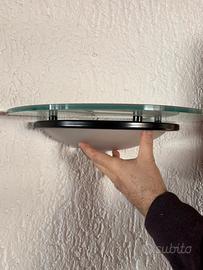 Applique da parete in vetro satinato