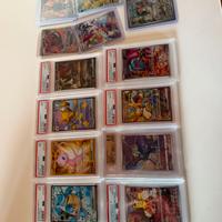 Lotto carte gradate pokemon