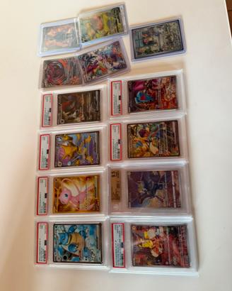 Lotto carte gradate pokemon