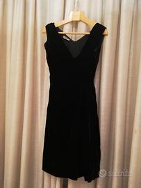 Vestito vintage in velluto nero