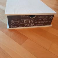 Mobiletto Porta Capsule Caffè - Stile Vintage Deco