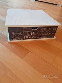 Mobiletto Porta Capsule Caffè - Stile Vintage Deco