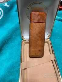 Rondo accendino in pura radica anni 80