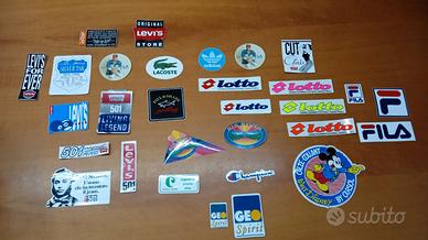 Stock Lotto 30 Adesivi Vintage Levi's Fila Lotto