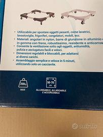 Carrello multifunzione con ruote.