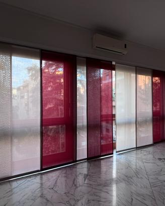 Tende a pannello scorrevoli - bianco beige rosso