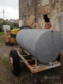 botte per acqua con carrello