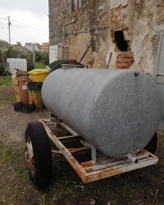botte per acqua con carrello