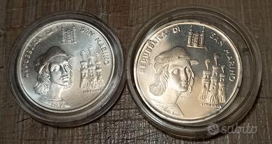 #2297 – 2 Monete Argento San Marino RAFFAELLO