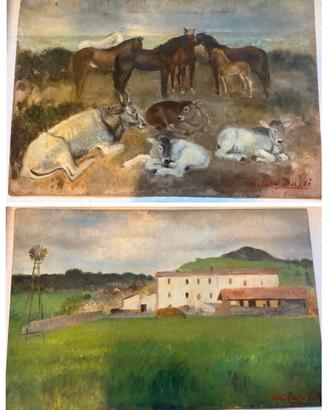 Arturo Dazzi (1881–1966) – Dipinto recto/verso