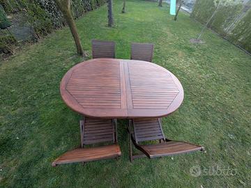 Tavolo da esterno in legno