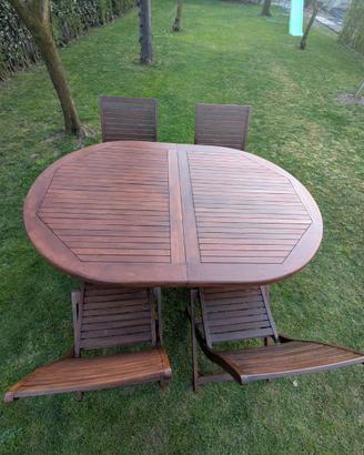 Tavolo da esterno in legno