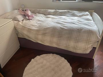 Cameretta ponte bambina indaco e prugna