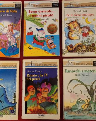 6 libri BATTELLO A VAPORE