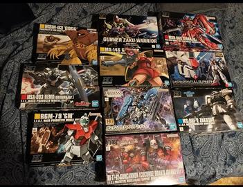 gunpla kit nuovi hg e RG 