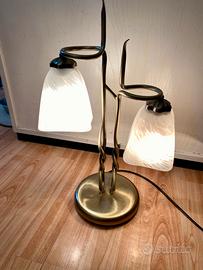 Lampada da tavolo Vintage con vetri Murano