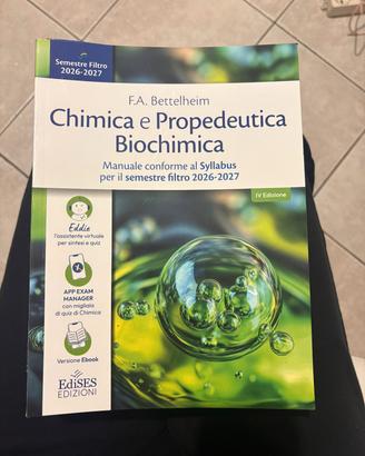 libro chimica e propedeutica biochimica