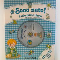 Album foto Nascota bambino con CD di ninne nanne.