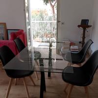tavolo pranzo piano in vetro