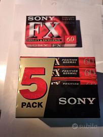 15 MUSICASSETTE VERGINI IMBALLATE SONY E TDK