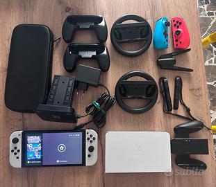 Nintendo switch oled con accessori e omaggio