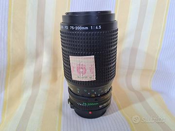 Obiettivo Canon zoom lens FD 75-200mm