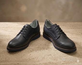 Scarpe Derby Traforate Blu – Taglia 43