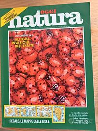 Rivista Oggi Natura luglio 1985 coccinelle insetti
