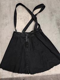 Gonna di jeans con bretelle Taglia S