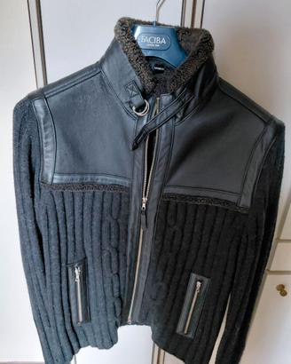 Giacca pelle e maglia