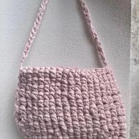 Borsa uncinetto rosa