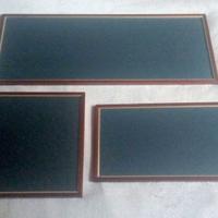 Cornici di legno con vetri e passepartout, 3 pezzi