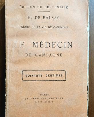 De Balzac - Le  Médecin De Campagne - Calmann Levy