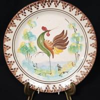 Antico piatto decorativo – Grottaglie ? Gallina (3