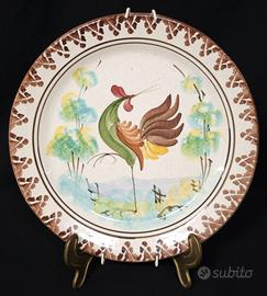Antico piatto decorativo – Grottaglie ? Gallina (3