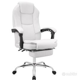 sedia ergonomica bianca