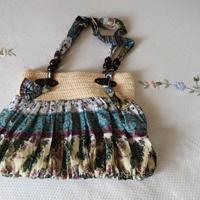 borsa in tessuto decorato
