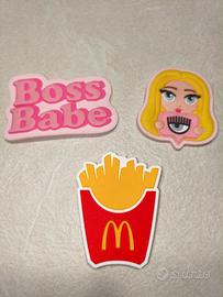 3 calamite da frigo Ferragni e McDonald's