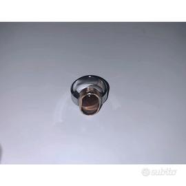 Anello artigianale in ottone con Occhio di tigre 