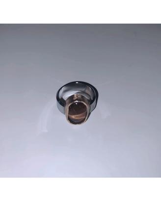 Anello artigianale in ottone con Occhio di tigre 