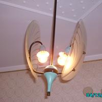 Lampadario e  applique luce anni 50