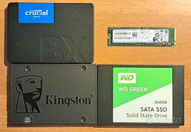 Set di 4 SSD - WD Crucial Kingston Samsung