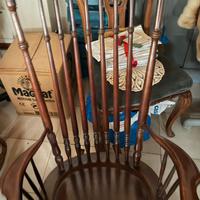 Sedia a dondolo in legno