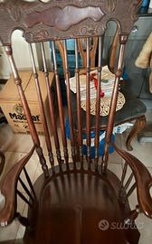 Sedia a dondolo in legno