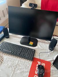 Postazione PC completa-AMD Ryzen 5/ monitor AOC