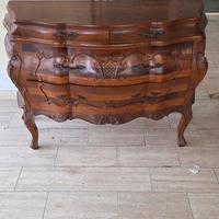 cassettiera legno noce