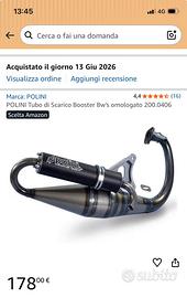 Tubo scarico Polini Booster